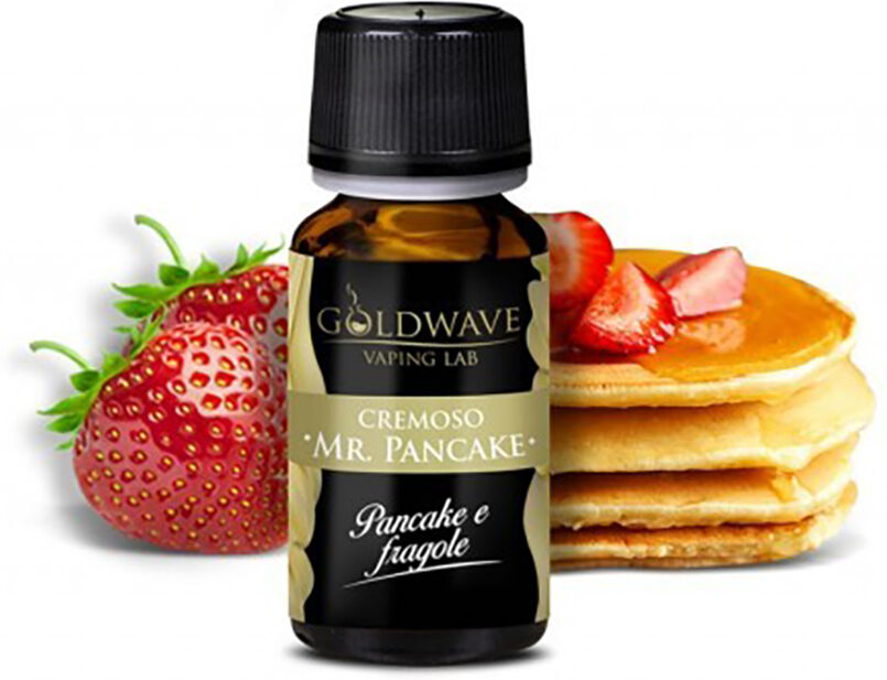 GOLDWAVE MR. PANCAKE Aroma concentrato 10 ML Pancakes Sciroppo di Acero Fragole