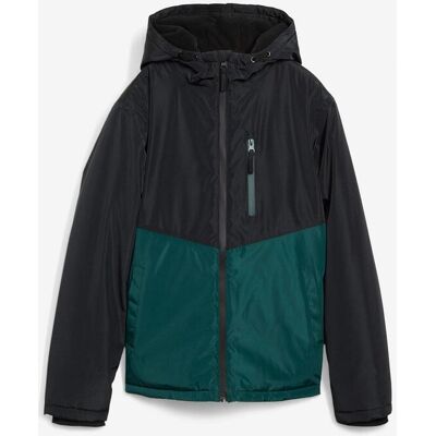 bonprix Giacca invernale impermeabile con cappuccio in color block 128 bonprix Giacca invernale impermeabile con cappuccio in color block 128