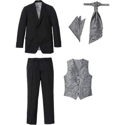 bonprix Completo a giacca da matrimonio con gilet e plastron, regular fit (5 pezzi) 58 bonprix Completo a giacca da matrimonio con gilet e plastron, regular fit (5 pezzi) 58