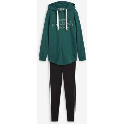 bonprix Tuta sportiva con felpa lunga e leggings (set 2 pezzi) 42 bonprix Tuta sportiva con felpa lunga e leggings (set 2 pezzi) 42