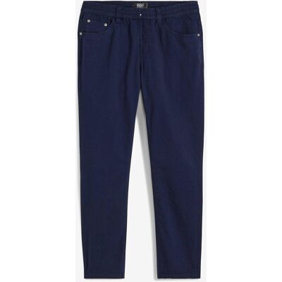 bonprix Pantaloni con elastico in vita in puro cotone regular fit, straight 52 bonprix Pantaloni con elastico in vita in puro cotone regular fit, straight 52