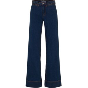 bonprix Jeans elasticizzati comfort a gamba larga, vita media 60 bonprix Jeans elasticizzati comfort a gamba larga, vita media 60