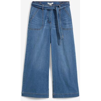 bonprix Jeans wide leg cropped con girovita comodo, vita alta 48 bonprix Jeans wide leg cropped con girovita comodo, vita alta 48