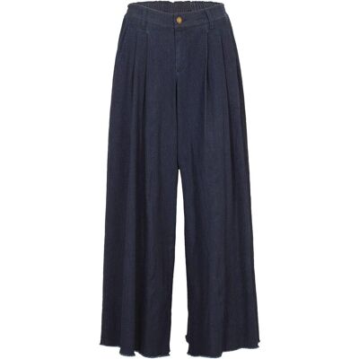 bonprix Gonna pantalone in jeans larga con elastico in vita 54 bonprix Gonna pantalone in jeans larga con elastico in vita 54