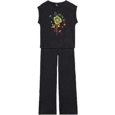 bonprix T-shirt e leggings flared con cotone biologico (set 2 pezzi) 176 bonprix T-shirt e leggings flared con cotone biologico (set 2 pezzi) 176