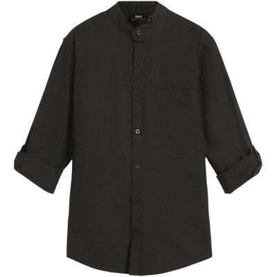 bonprix Camicia in puro cotone con maniche lunghe arrotolabili 164 bonprix Camicia in puro cotone con maniche lunghe arrotolabili 164