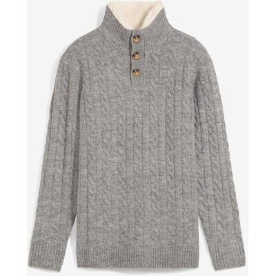 bonprix Maglione con colletto alto con bottoni 128 bonprix Maglione con colletto alto con bottoni 128