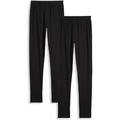 bonprix Leggings in misto cotone biologico elasticizzato (pacco da 2) 128 bonprix Leggings in misto cotone biologico elasticizzato (pacco da 2) 128