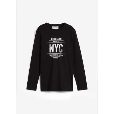 bonprix Maglia a maniche lunghe in puro cotone biologico 152 bonprix Maglia a maniche lunghe in puro cotone biologico 152