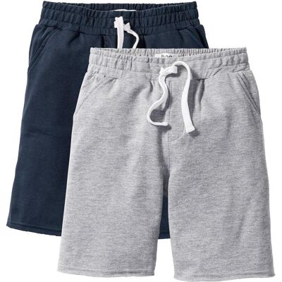 bonprix Bermuda in felpa di misto cotone morbido (pacco da 2) 152 bonprix Bermuda in felpa di misto cotone morbido (pacco da 2) 152