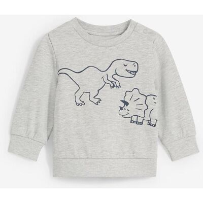 bonprix Felpa in cotone biologico morbido con dinosauri 68 bonprix Felpa in cotone biologico morbido con dinosauri 68