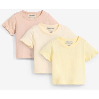 bonprix Maglia in cotone biologico con volant (pacco da 3) 56 bonprix Maglia in cotone biologico con volant (pacco da 3) 56