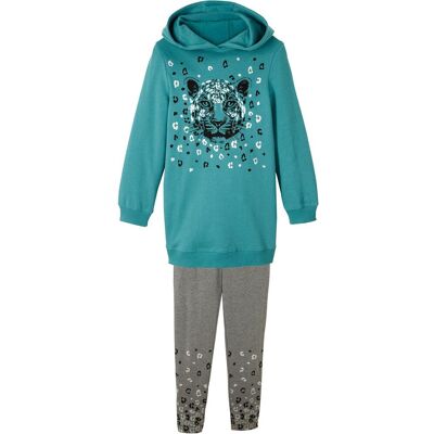 bonprix Felpa e leggings in misto cotone biologico (set 2 pezzi) 128 bonprix Felpa e leggings in misto cotone biologico (set 2 pezzi) 128