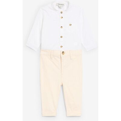 bonprix Camicia a body e pantaloni chino in puro cotone (set 2 pezzi) 56 bonprix Camicia a body e pantaloni chino in puro cotone (set 2 pezzi) 56