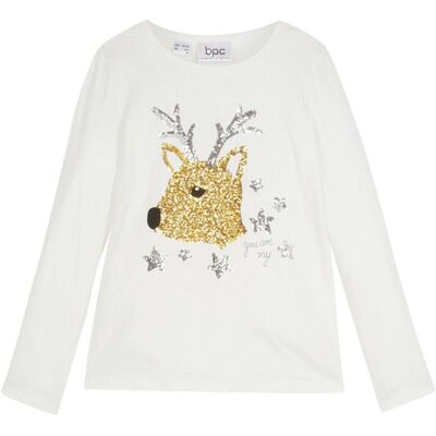 bonprix Maglia a maniche lunghe in puro cotone biologico 128 bonprix Maglia a maniche lunghe in puro cotone biologico 128