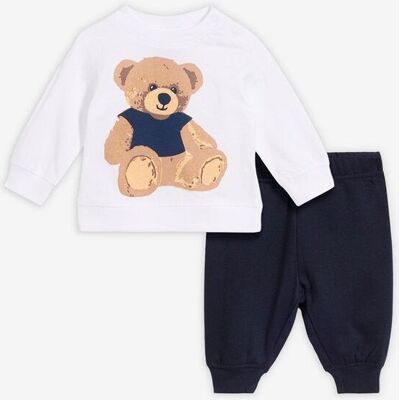 bonprix Maglia con orsetto e pantaloni in puro cotone biologico (set 2 pezzi) 68 bonprix Maglia con orsetto e pantaloni in puro cotone biologico (set 2 pezzi) 68