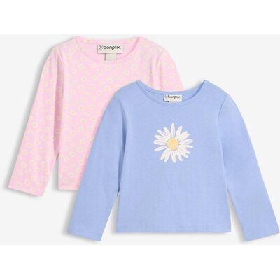 bonprix Maglia a maniche lunghe in puro cotone biologico (pacco da 2) 122 bonprix Maglia a maniche lunghe in puro cotone biologico (pacco da 2) 122