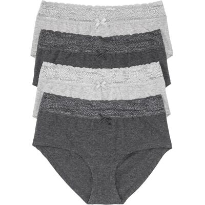 bonprix Culotte a vita alta (pacco da 4) 46 bonprix Culotte a vita alta (pacco da 4) 46
