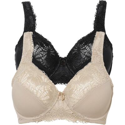 bonprix Reggiseno minimizer con spalline imbottite (pacco da 2) 100 bonprix Reggiseno minimizer con spalline imbottite (pacco da 2) 100