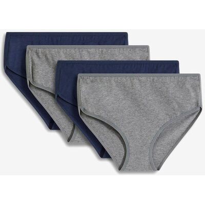 bonprix Culotte a vita alta con cotone biologico (pacco da 4) 46 bonprix Culotte a vita alta con cotone biologico (pacco da 4) 46