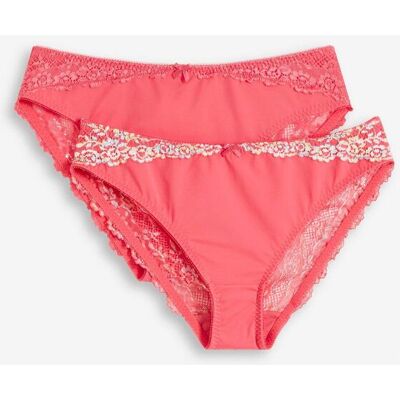 bonprix Slip con pizzo delicato (pacco da 2) 46 bonprix Slip con pizzo delicato (pacco da 2) 46