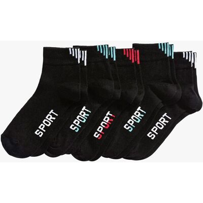 bonprix Calzini sportivi con cotone biologico (pacco da 5 paia) 35 bonprix Calzini sportivi con cotone biologico (pacco da 5 paia) 35