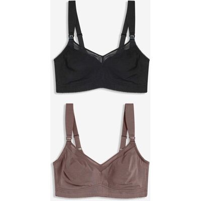 bonprix Reggiseno da allattamento senza ferretto con cotone biologico (pacco da 2) 105 bonprix Reggiseno da allattamento senza ferretto con cotone biologico (pacco da 2) 105