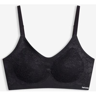 bonprix Reggiseno imbottito Feel Comfort senza ferretto con pizzo 46 bonprix Reggiseno imbottito Feel Comfort senza ferretto con pizzo 46