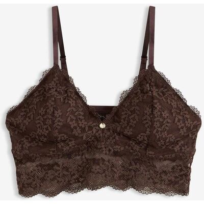 bonprix Reggiseno bustier senza ferretto con pizzo floreale 44 bonprix Reggiseno bustier senza ferretto con pizzo floreale 44