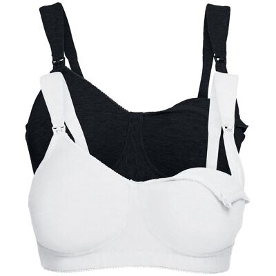 bonprix Reggiseno allattamento senza ferretto con cotone biologico (pacco da 2) 105 bonprix Reggiseno allattamento senza ferretto con cotone biologico (pacco da 2) 105