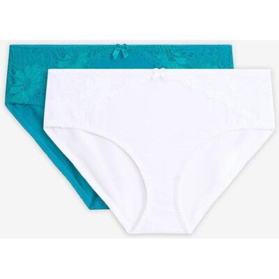 bonprix Slip alto con pizzo (pacco da 2) 46 bonprix Slip alto con pizzo (pacco da 2) 46