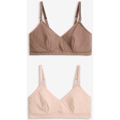 bonprix Reggiseno da allattamento senza ferretto con cotone biologico (pacco da 2) 46 bonprix Reggiseno da allattamento senza ferretto con cotone biologico (pacco da 2) 46