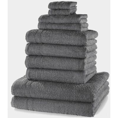 Set di Asciugamani in Cotone bonprix - 10 Pezzi per Bagno Set di Asciugamani in Cotone bonprix - 10 Pezzi per Bagno