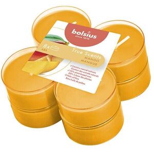 Bolsius Maxi Tealight Profumate Mango 8 pezzi - Bolsius Maxi Tealight Profumate Mango 8 pezzi -