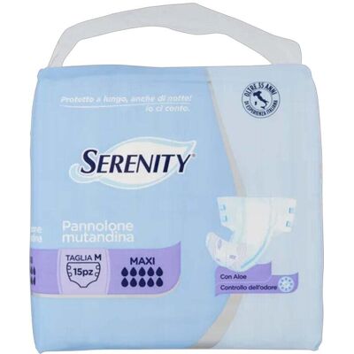 Serenity Pannolone Mutandina Maxi TG M - Serenity Pannolone Mutandina Maxi TG M -