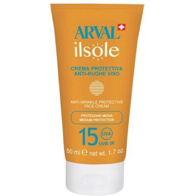 Arval Crema Solare Protettiva Anti-Rughe Viso SPF15 50ml - Arval Crema Solare Protettiva Anti-Rughe Viso SPF15 50ml -