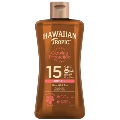 Hawaiian Tropic Glowing Protection Dry Oil SPF15 – 100 ml - Hawaiian Tropic Glowing Protection Dry Oil SPF15 – 100 ml -