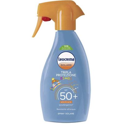 Leocrema Solare Bimbi Latte Spray SPF 50 - Spray Solare Idratante per Bambini Leocrema Solare Bimbi Latte Spray SPF 50 - Spray Solare Idratante per Bambini