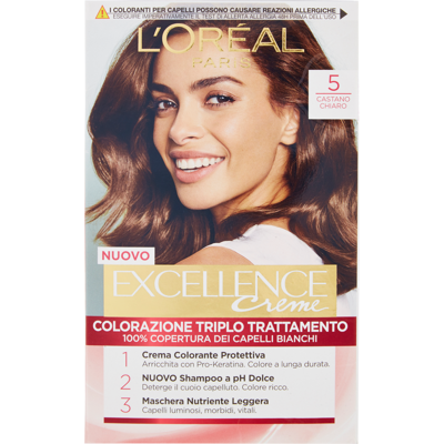L’Oréal Paris - Excellence - Castano Chiaro - Hair Dye L’Oréal Paris - Excellence - Castano Chiaro - Hair Dye