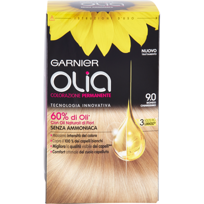 Garnier Olia Colorazione Permanente Biondo Chiarissimo 9.0 - Garnier Olia Colorazione Permanente Biondo Chiarissimo 9.0 -