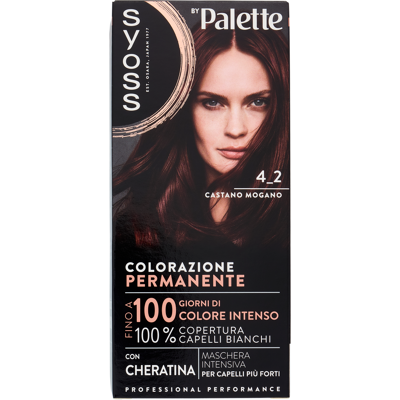 Syoss By Palette Colorazione Permanente 4.2 Castano Mogano - Syoss By Palette Colorazione Permanente 4.2 Castano Mogano -