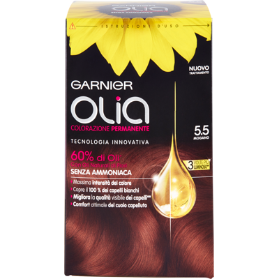 Garnier Olia Colorazione Permanente Mogano 5.5 - Garnier Olia Colorazione Permanente Mogano 5.5 -