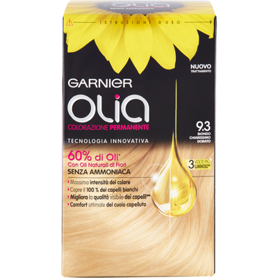 Garnier Olia Colorazione Permanente Biondo Chiarissimo Dorato 9.3 - Garnier Olia Colorazione Permanente Biondo Chiarissimo Dorato 9.3 -