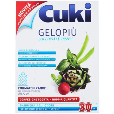 Cuki Gelopiù 29x42 cm 30 Sacchetti - Cuki Gelopiù 29x42 cm 30 Sacchetti -