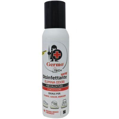 Germo tech Disinfettante Spray Elimina Odori per Calzature ed Accessori 150 ml - Germo tech Disinfettante Spray Elimina Odori per Calzature ed Accessori 150 ml -