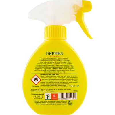 Orphea Salvalana Spray al Profumo di Fiori 150 ml - Orphea Salvalana Spray al Profumo di Fiori 150 ml -