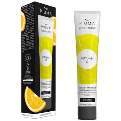 Piuma Dentifricio con Vitamina C 75ml - Piuma Dentifricio con Vitamina C 75ml -