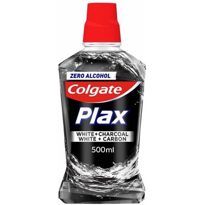 Colgate Collutorio Sbiancante Carbone Plax White & Charcoal 500 ml - Colgate Collutorio Sbiancante Carbone Plax White & Charcoal 500 ml -
