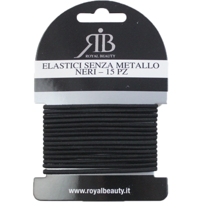 Royal Beauty Elastici Capelli Grigio 15 Pz - Royal Beauty Elastici Capelli Grigio 15 Pz -