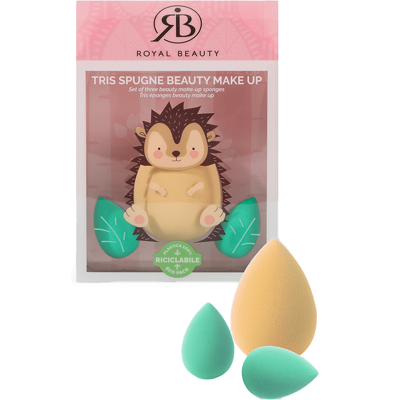 Royal Beauty Kit Beauty Blender Riccio 3 pezzi - Royal Beauty Kit Beauty Blender Riccio 3 pezzi -